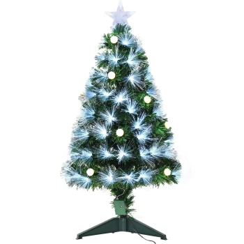 image of HOMCOM 3ft LED Artificial Christmas Tree - Green