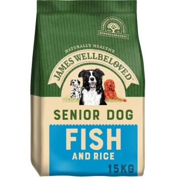 image of James Wellbeloved Senior Fish and Rice Dog Food 15kg