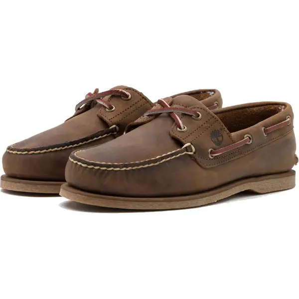 Image of Timberland Mens Classic Boat Shoes - UK 8 Brown male DA0278BRN8