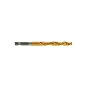 image of Milwaukee 48894714 Red Hex Shockwave 6mm HSS-TIN Metal Drill Bit