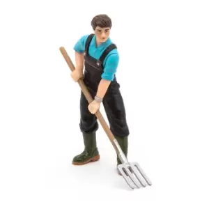 Image of Papo Farmyard Friends Gardener Toy Figure, 3 Years or Above,...