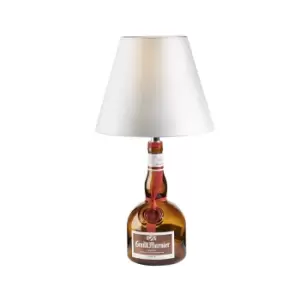 image of Kit Sobremesas Licor Bottle Table Lamp Kit - White Shade, E27