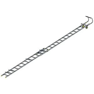 Image of Youngman Double Section 7.13m Aluminium Roof Ladder