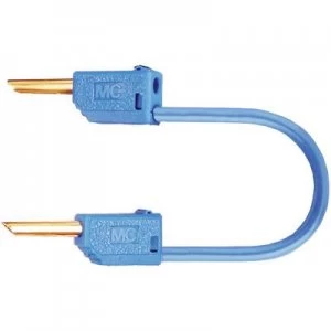Image of Test lead Banana jack 2mm Banana jack 2mm 0.6 mBlueStaeubliLK2 F 60cm bl