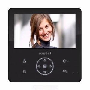 Image of ESP Aperta Colour Video Door Entry Monitor with Record Facility - Black