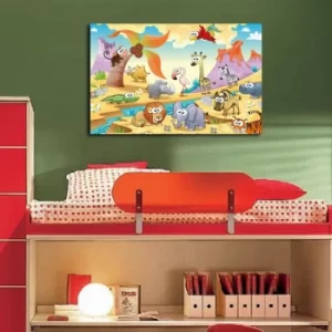 Image of 4570CO-1 Multicolor Decorative Canvas Painting