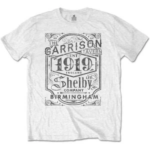 Image of Peaky Blinders - Garrison Pub Mens Large T-Shirt - White