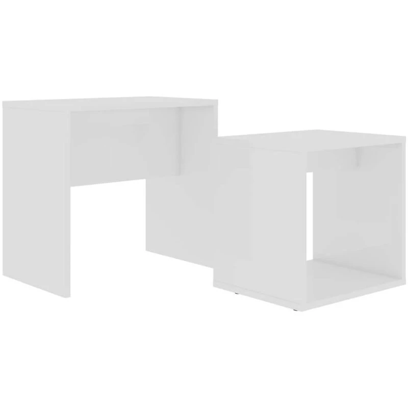 Image of VIDAXL Coffee Table Set White 48x30x45cm Engineered Wood Vidaxl 8720286016794