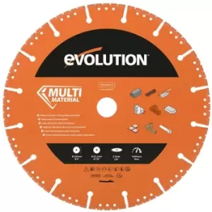 image of Evolution 230mm Segmented Edge, 22.2mm Bore, Heavy Duty Diamond Demolition Disc Cutter Blade