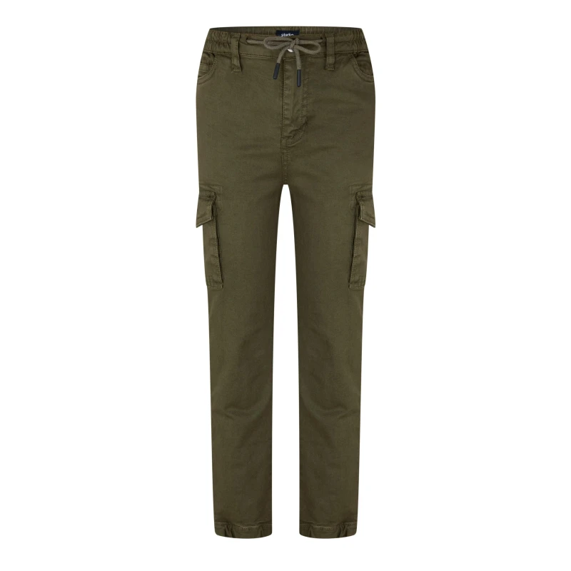 Image of Studio OB Boys Cargo trouser Black - Green Green 6 - 7 Years
