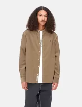 Image of Carhartt-WIP Madison Shirt (Fine Cord) - Buffalo Brown/Black
