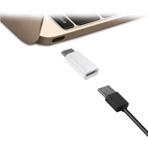 image of Jivo Technology Micro USB to USB-C Adaptor- White