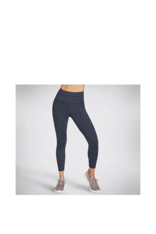 Image of Skechers Womens GOWALK Wear High-Waisted 7/8 Legging in Navy Size: Medium Navy Female M
