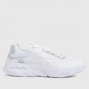 Image of Nike White & Grey React Live Trainers Youth