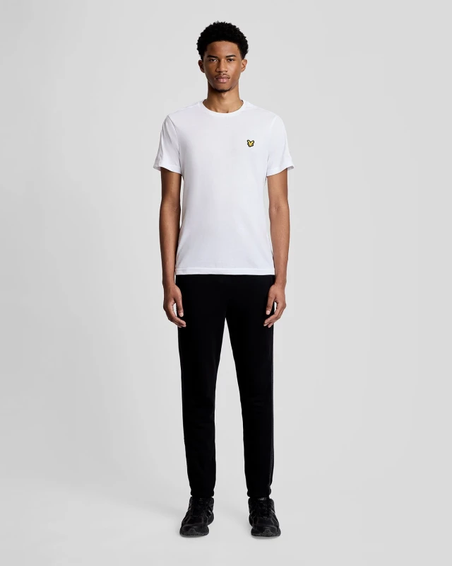 Image of Lyle & Scott Mens Sports Tape Joggers in Black