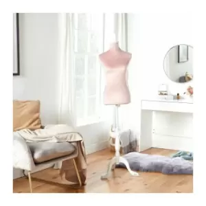 image of Blush Pink Velvet Mannequin