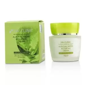 image of 3W ClinicAloe Full Water Activating Cream - For Dry to Normal Skin Types 50g/1.7oz