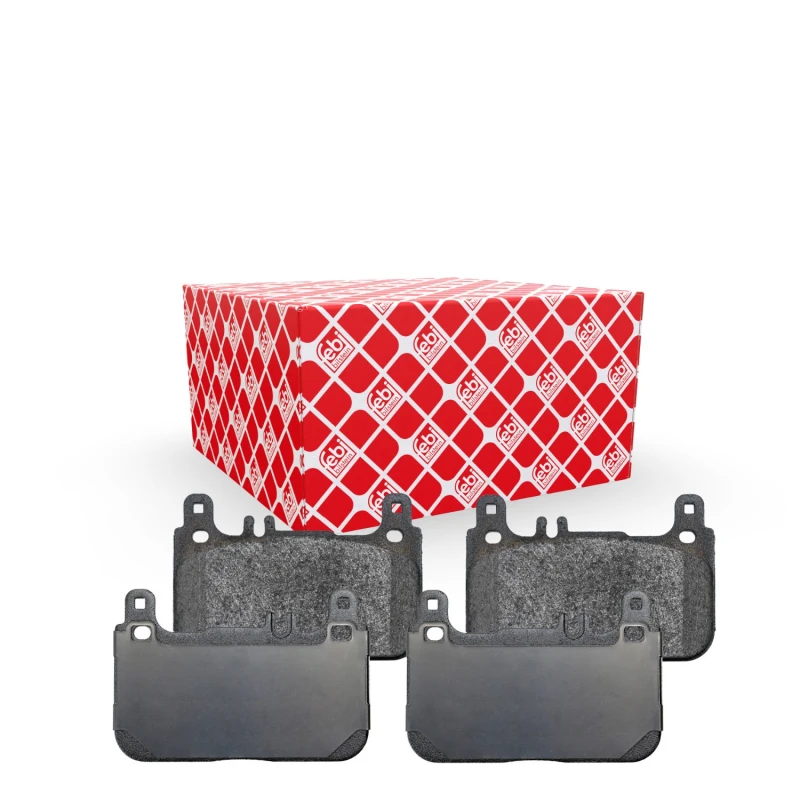 Image of FEBI BILSTEIN 172184 Brake pad set Front Axle, prepared for wear warning indicator Brake Pad Set,disc brake (402)