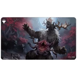 Image of Innistrad Crimson Vow Playmat F featuring Ulvenwald Behemoth for Magic: The Gathering