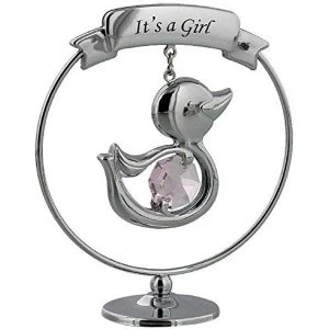 Image of Crystocraft Duck - It's a Girl with Crystals From Swarovski?