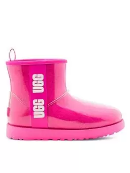 Image of UGG Classic Clear Mini Ankle Boot - Pink, Size 4, Women