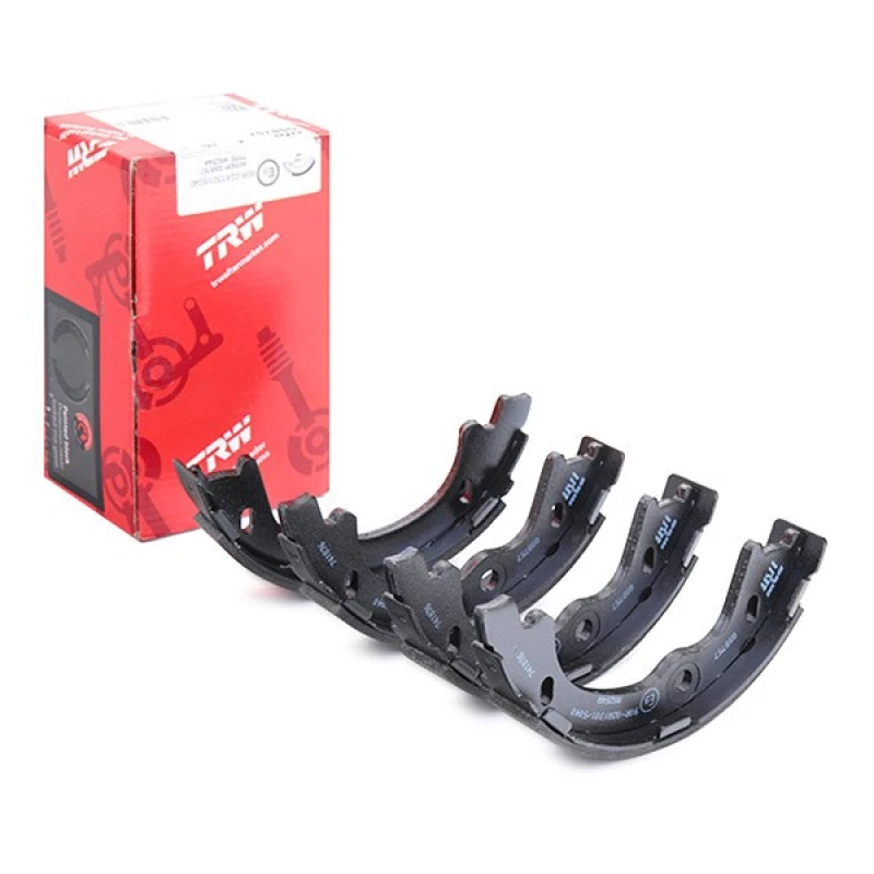Image of TRW GS8757 Handbrake Shoes Brake Shoe Set,parking brake (1419)