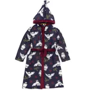 Image of Harry Potter Childrens/Kids Dressing Gown (11-12 Years) (Navy)