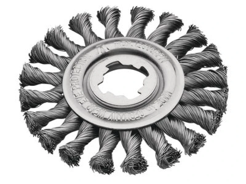 Image of Lessmann X Lock Non Sparking Knotted Wire Wheel 473.21X Diameter: 125mm