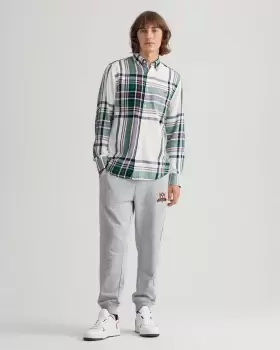 Image of GANT Men Banner Shield Sweatpants (L) Grey
