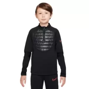 Image of Nike Childrens/Kids Academy Winter Warrior Therma-Fit Top (M) (Black)