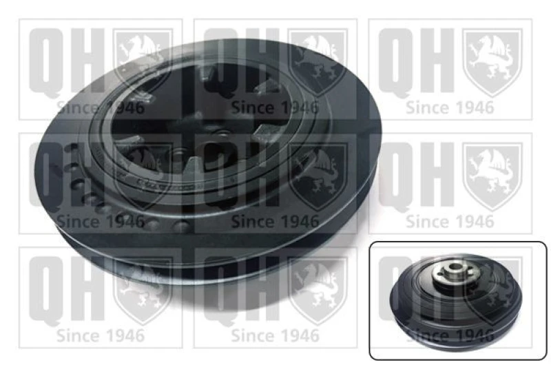 Image of QUINTON HAZELL Crankshaft pulley QUINTON HAZELL QCD129