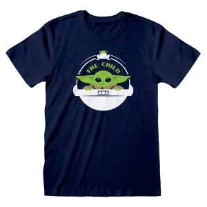 Image of Star Wars - The Mandalorian The Child Unisex XL T-Shirt - Blue