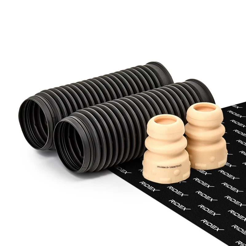 Image of RIDEX 1182R0105 Rubber Buffer, suspension Front axle both sides PU (Polyurethane), Plastic Rubber Buffer,suspension (1182)
