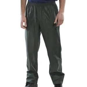 Image of B Dri Weatherproof Super Trousers 2XL Olive Green Ref SBDTOXXL Up to 3