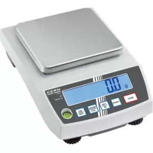 image of KERN Precision scales, with programmable weighing unit, weighing range up to 1 kg, read-out accuracy 0.01 g, weighing plate 130 x 130 mm