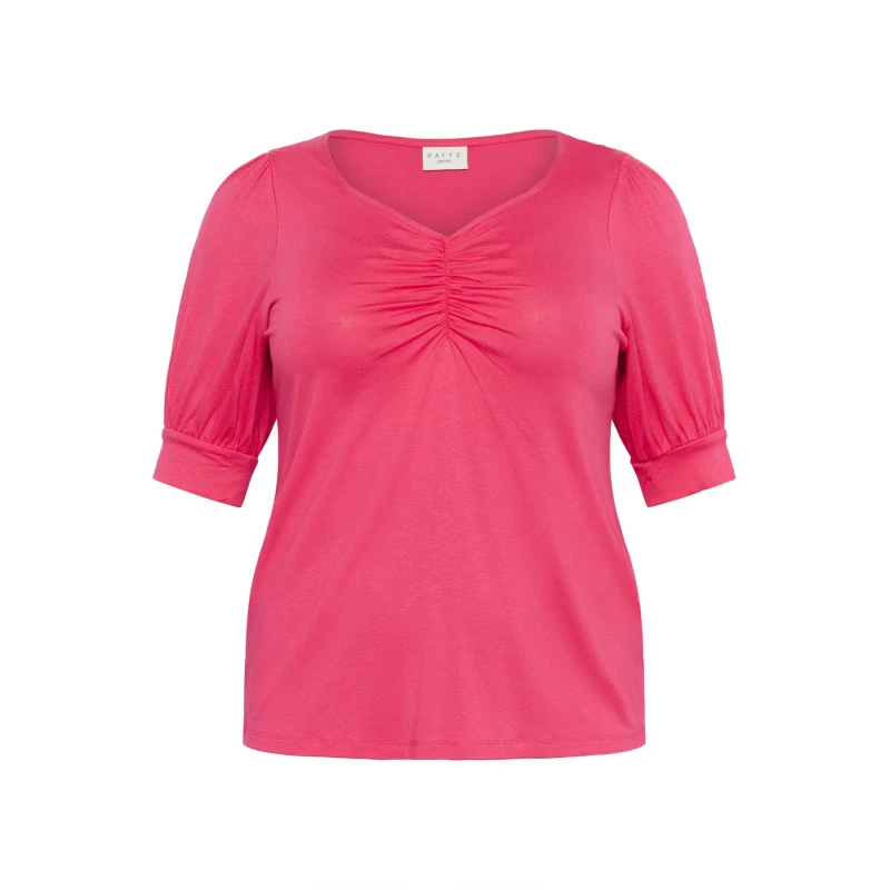 Image of KAFFE Curve Womens T-Shirt KAFFE Curve Sissy Rouge Female L