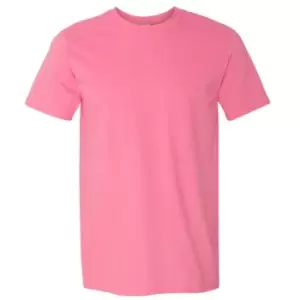 Image of Gildan Mens Short Sleeve Soft-Style T-Shirt (L) (Azalea)