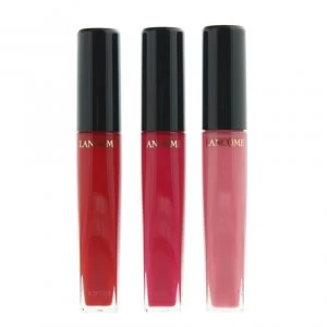 image of Lancome L'absolu Lipgloss Set 3 X 8ml - Sheer 317- Matte 378- Cream