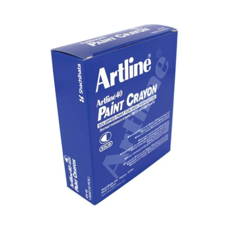 Image of Artline Artline 40 Paint Crayon Permanent Marker Yellow (Pack of 12) EK-40 EK-40