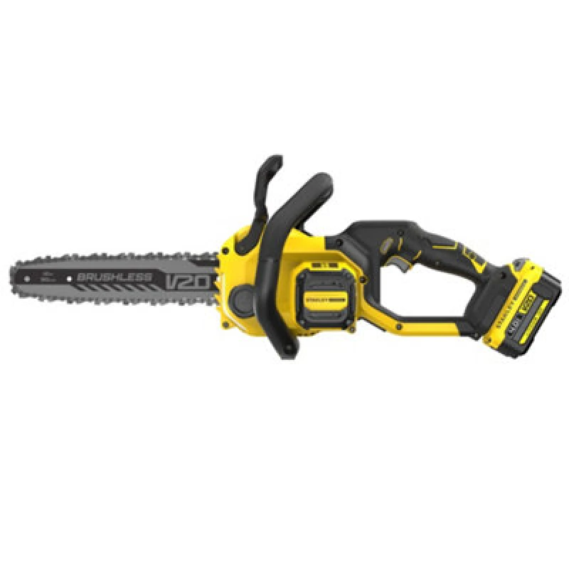 Image of Stanley Fatmax V20 SFMCCS730 18v Cordless Brushless Chainsaw 300mm SFMCCS730M1 Batteries: 1 x 4ah Li-ion