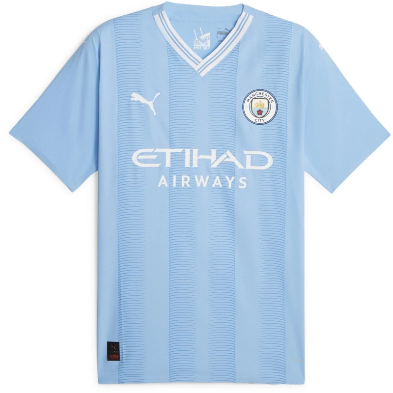 Image of Puma Mcfc Home Authentic Jersey Football Shirt Mens Team Light B male XL