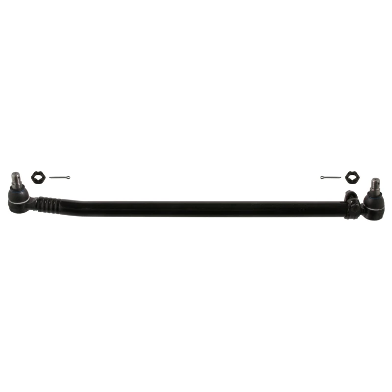 Image of FEBI BILSTEIN 39343 Centre Rod Assembly Front Axle, with castellated nut and split pins Centre Rod Assembly (285)