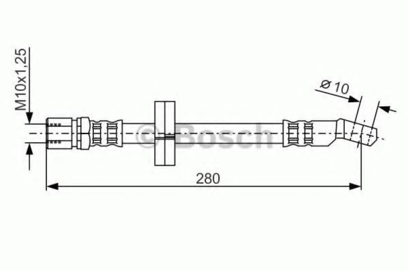 Image of Brake hose Bosch 1 987 476 239