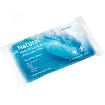 Image of Ecotech Plastic-Free Disinfectant Wipes 40 Sheets Pack of 16 ECO24336