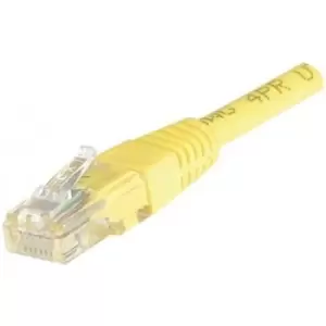 image of Dexlan 245700 1,64ft Cat6 RJ45 UTP Patch Cable - Yellow