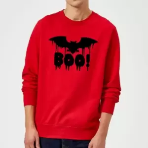 image of Boo Bat Sweatshirt - Red - L