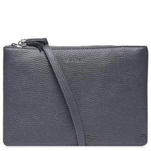 Image of Ted Baker Soft Leather Body Bag - Charcoal
