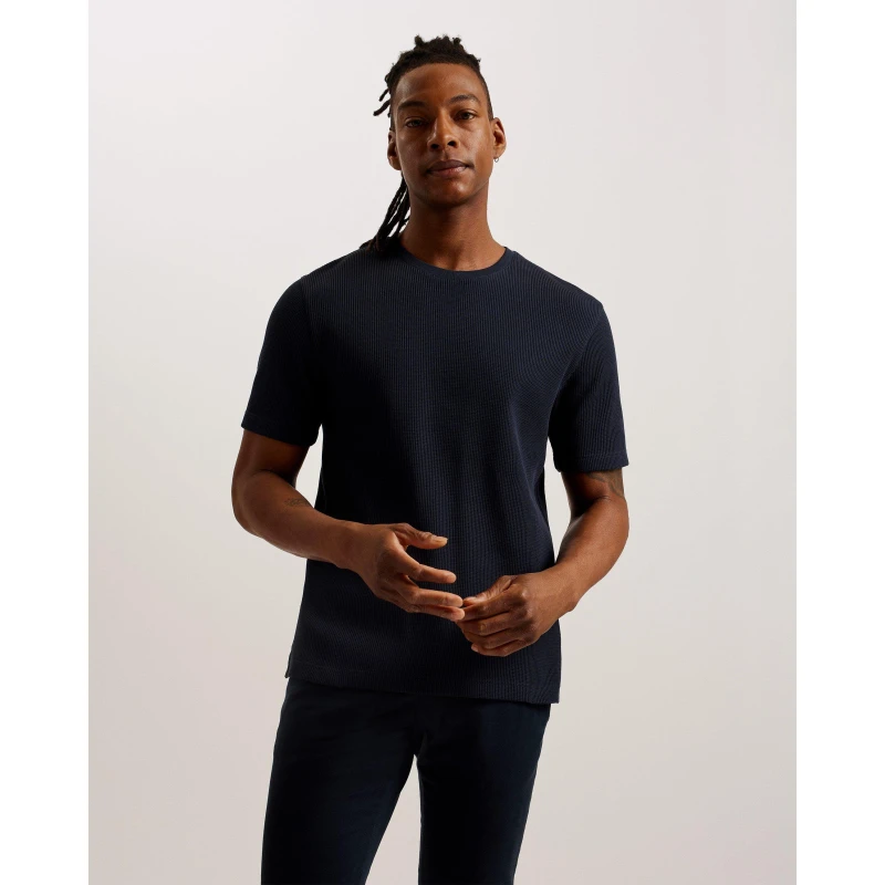 Image of Ted Baker Mens Regular Fit T-Shirt Navy male 2XL (6)