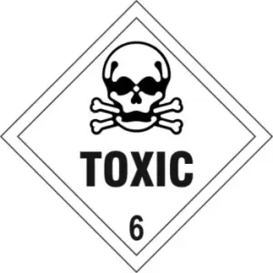 Image of Toxic 6 - Self Adhesive Sticky Sign Diamond (200 x 200mm)