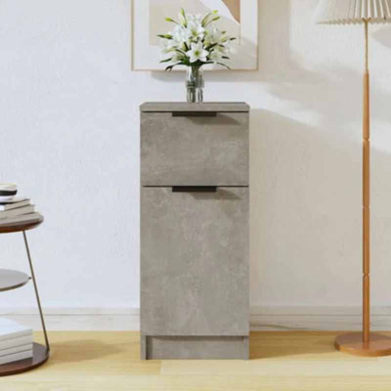 Image of VIDAXL Sideboard Concrete Grey 30x30x70cm Engineered Wood vidaXL 8720287078531